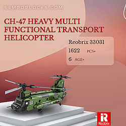 REOBRIX 33031 Military CH-47 Heavy Multi Functional Transport Helicopter