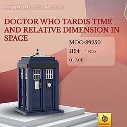 MOC Factory 89250 Movies and Games Doctor Who Tardis Time and Relative Dimension in Space