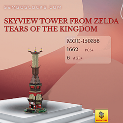 MOC Factory 150356 Movies and Games Skyview Tower from Zelda Tears of the Kingdom