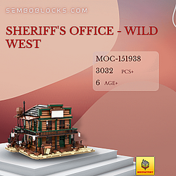 MOC Factory 151938 Modular Building Sheriff's Office - Wild West