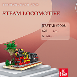 JIESTAR 59008 Technician Steam Locomotive