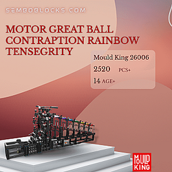 MOULD KING 26006 Technician Motor Great Ball Contraption Rainbow Tensegrity