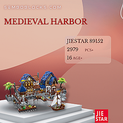 JIESTAR 89152 Creator Expert Medieval Harbor