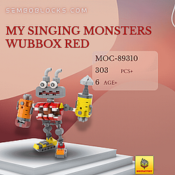 MOC Factory 89310 Movies and Games My Singing Monsters Wubbox Red