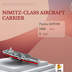 PANLOSBRICK 637009 Military Nimitz-Class Aircraft Carrier