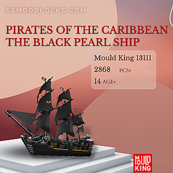 MOULD KING 13111 Movies and Games Pirates of the Caribbean The Black Pearl Ship