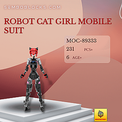 MOC Factory 89333 Creator Expert Robot Cat Girl Mobile Suit