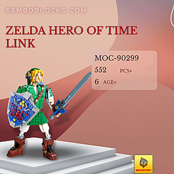 MOC Factory 90299 Movies and Games Zelda Hero of Time Link