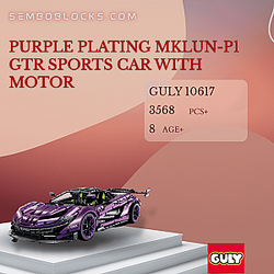 GULY 10617 Technician Purple Plating MKLUN-P1 GTR Sports Car With Motor