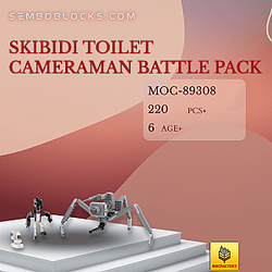 MOC Factory 89308 Movies and Games Skibidi Toilet Cameraman Battle Pack