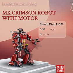 MOULD KING 15038 Movies and Games MK Crimson Robot With Motor