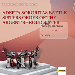 Joytoy JT4614+JT4621+JT4638 Creator Expert Adepta Sororitas Battle Sisters Order of the Argent Shroud Sister