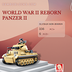 Sluban M38-B0691N Military World War II Reborn Panzer II