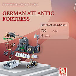 Sluban M38-B0861 Military German Atlantic Fortress