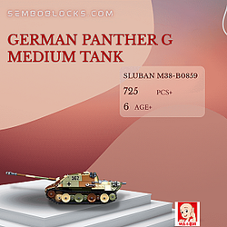 Sluban M38-B0859 Military German Panther G Medium Tank