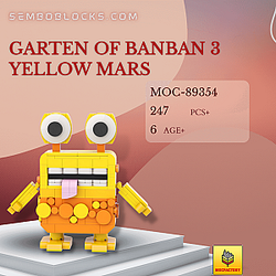 MOC Factory 89354 Movies and Games Garten of Banban 3 Yellow Mars