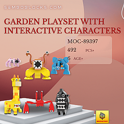 MOC Factory 89397 Movies and Games Garden Playset with Interactive Characters