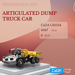 CaDa C61054 Technician Articulated Dump Truck Car