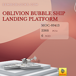 MOC Factory 89413 Space Oblivion Bubble Ship Landing Platform