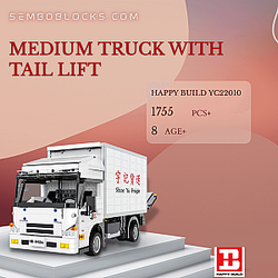 HAPPY BUILD YC22010 Technician Medium Truck With Tail Lift