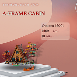 Custom 67001 Creator Expert A-Frame Cabin