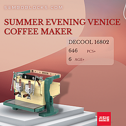 DECOOL / JiSi 16802 Creator Expert Summer Evening Venice Coffee Maker