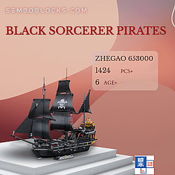 ZHEGAO 653000 Movies and Games Black Sorcerer Pirates