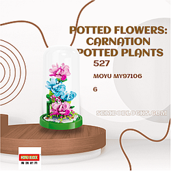 MOYU MY97106 Creator Expert Potted Flowers: Carnation Potted Plants