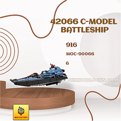 MOC Factory 90066 Technician 42066 C-model BATTLESHIP