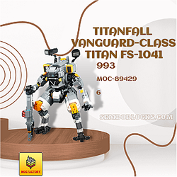 MOC Factory 89429 Movies and Games Titanfall Vanguard-Class Titan FS-1041