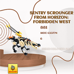 MOC Factory 133774 Movies and Games Sentry Scrounger from Horizon: Forbidden West