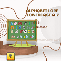 MOC Factory 89436 Creator Expert Alphabet Lore Lowercase A-Z