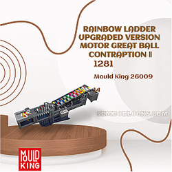 MOULD KING 26009 Creator Expert Rainbow Ladder Upgraded Version Motor Great Ball Contraption Ⅱ