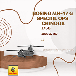 MOC Factory 37497 Military Boeing MH-47 G Special Ops Chinook