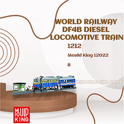 MOULD KING 12022 Technician World Railway DF4B Diesel Locomotive Train