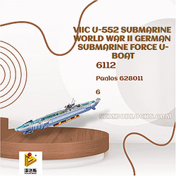 PANLOSBRICK 628011 Military VIIC U-552 Submarine World War II German Submarine Force U-boat