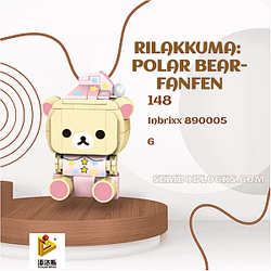 PANLOSBRICK 890005 Creator Expert Rilakkuma: Polar Bear-Fanfen