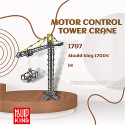 MOULD KING 17004 Technician Motor Control Tower Crane