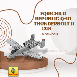 MOC Factory 46317 Military Fairchild Republic A-10 Thunderbolt II