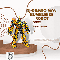 K-Box V5007 Creator Expert DJ-Rambo Man Bumblebee Robot