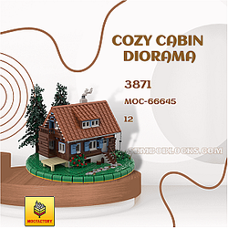 MOC Factory 66645 Modular Building Cozy Cabin Diorama