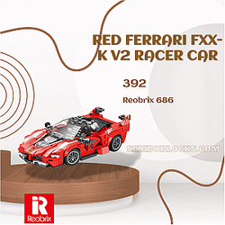 REOBRIX 686 Technician Red Ferrari FXX-K V2 Racer Car