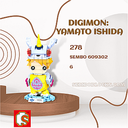 SEMBO 609302 Creator Expert Digimon: Yamato Ishida