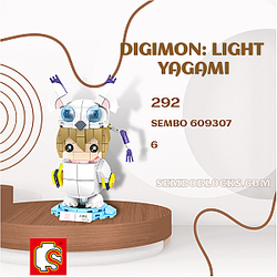 SEMBO 609307 Creator Expert Digimon: Light Yagami