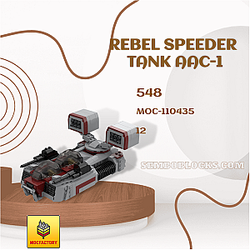 MOC Factory 110435 Star Wars Rebel Speeder Tank AAC-1