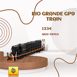 MOC Factory 79703 Technician Rio Grande GP9 Train