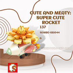 SEMBO 611044 Creator Expert Cute and Meaty: Super Cute Rocket