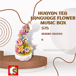 SEMBO 611050 Creator Expert Huayan Tea Language Flower Music Box