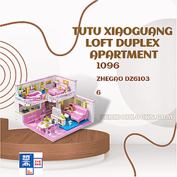 ZHEGAO DZ6103 Creator Expert Tutu Xiaoguang Loft Duplex Apartment