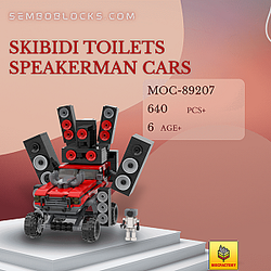 MOC Factory 89207 Movies and Games Skibidi Toilets Speakerman Cars